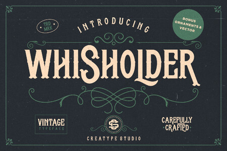 Whisholder font