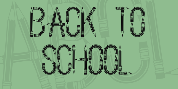 BackToSchool font