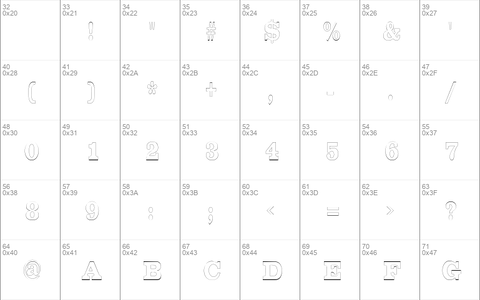 ChestnutOutlineCondensed Regular