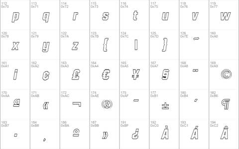 SeanBeckerOutline-ExtraBold Italic