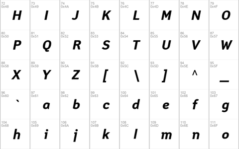 YanusC Bold Italic