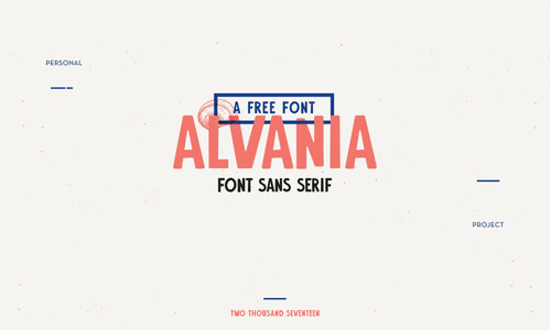 Alvania font