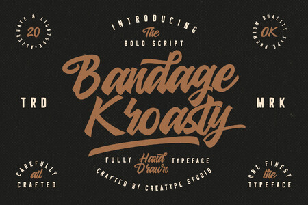 Bandage Kroasty font