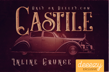 Castile Inline Grunge font