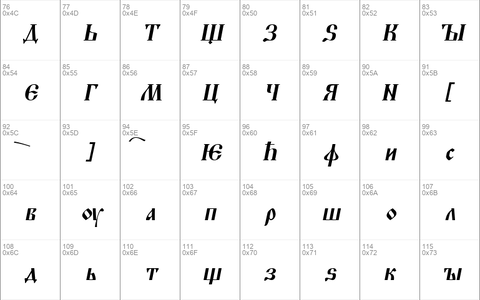 Altrussisch Italic