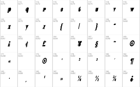 ContemporaryCondensed Italic