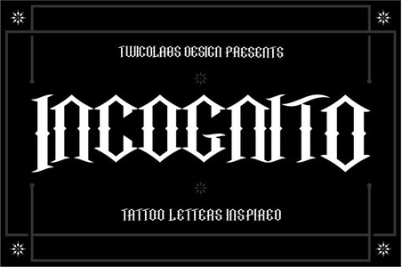 Incognito font