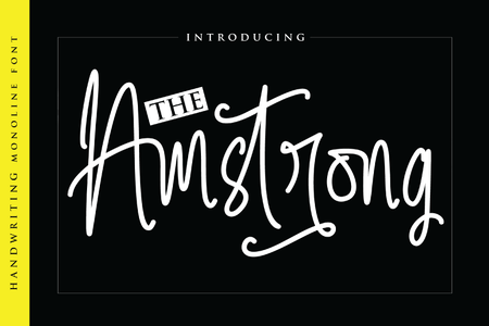The Amstrong font