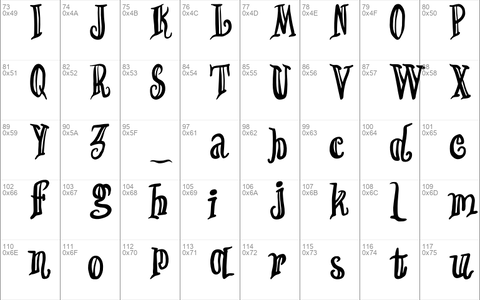 SYBIL WITCH font