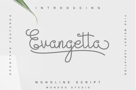 Evangetta Personal Use font