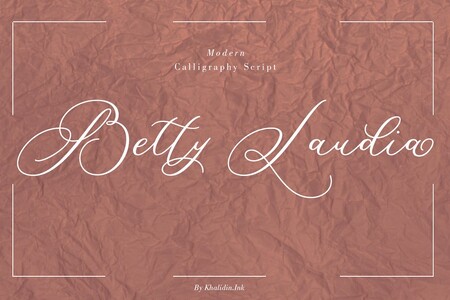 Betty Laudia Script font