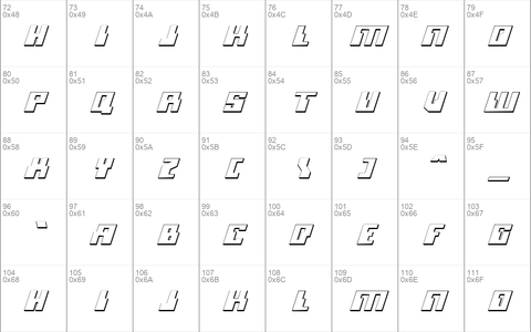 Micronian 3D Italic