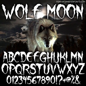 Wolf Moon font
