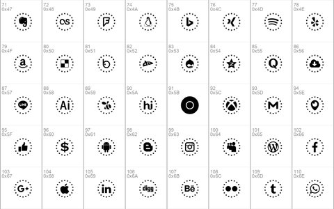 Type Icons Color