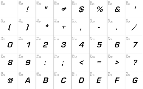 EurostileObl-Bold Regular