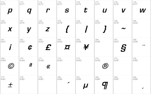 EurostileObl-Bold Regular