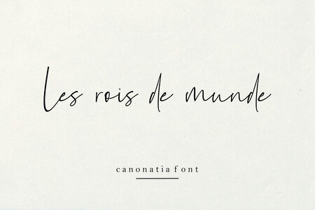 Canonatia font