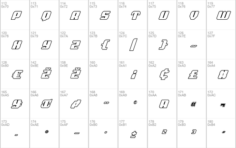 Spartaco Bold Outline