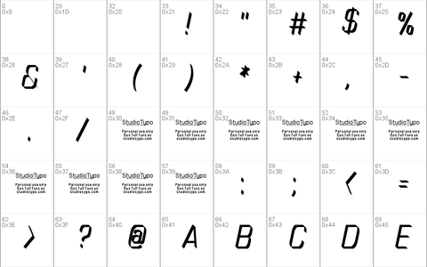 TinyPlate font