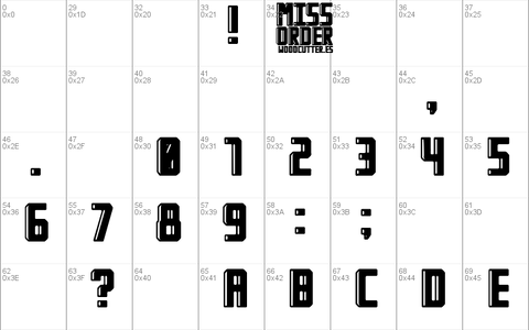 Miss Order font