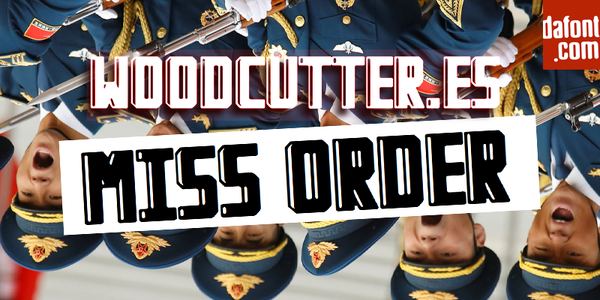 Miss Order font