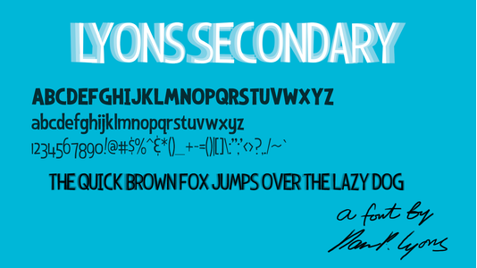 Lyons Secondary font