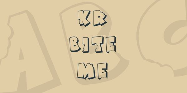 KR Bite Me font