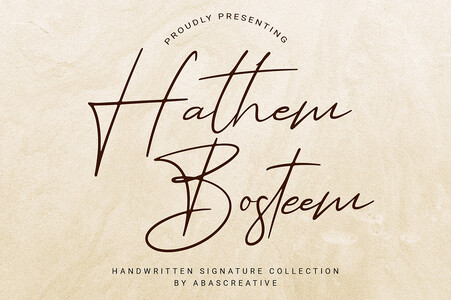 Hathem Bosteem FREE font
