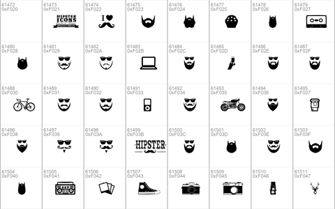 Hipster Icons Regular