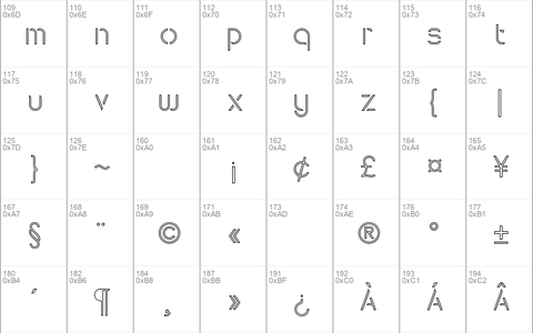 Maxellight Condensed-Outline Regular