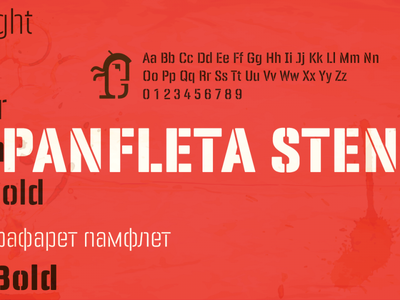 Panfleta Stencil ExtBd font