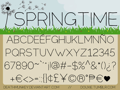 Springtime font