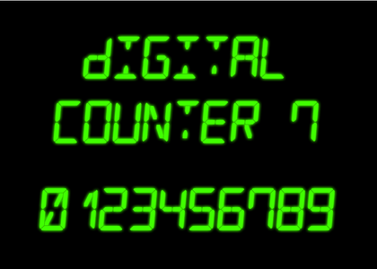 Digital Counter 7 font