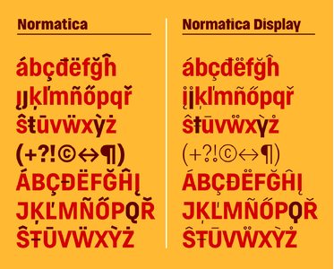 Normatica font