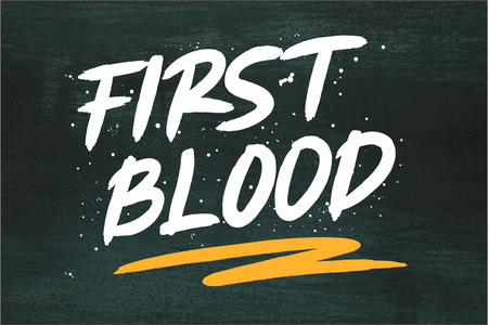 FIRST BLOOD font