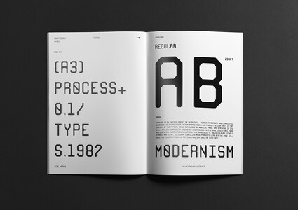 MONO-RGO MODULAR font