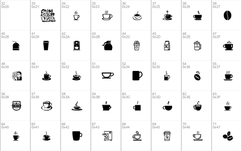 coffee icons Regular