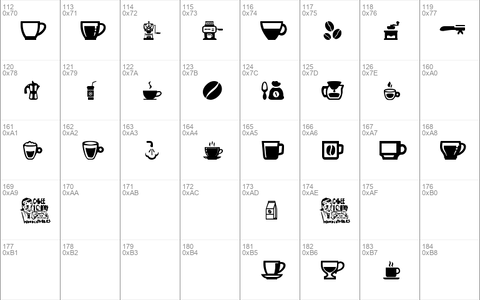coffee icons Regular