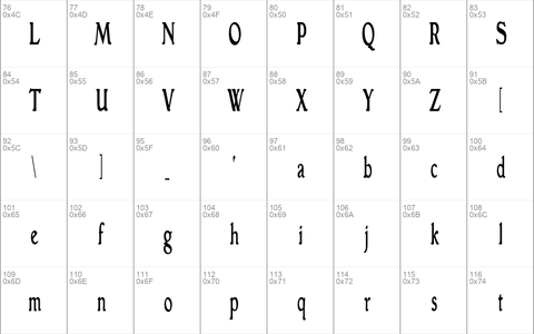 GranthamCondensed Roman