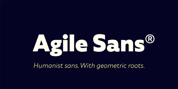 Agile Sans font