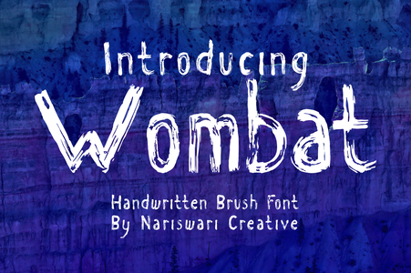 Wombats Demo font