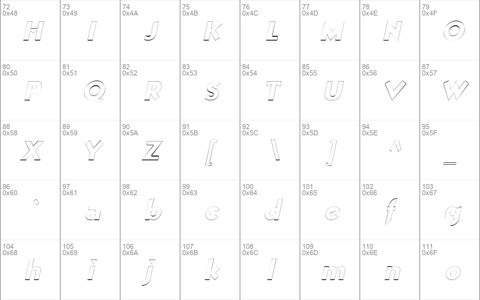 ManhattanOutline Italic