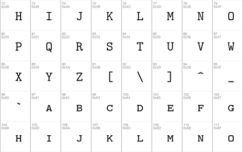 Latin Modern Mono Caps