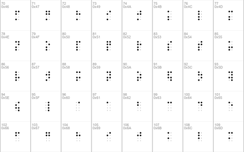 BrailleSlo 8dot Regular