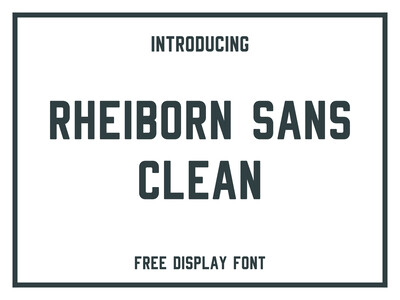 Rheiborn Sans Clean font