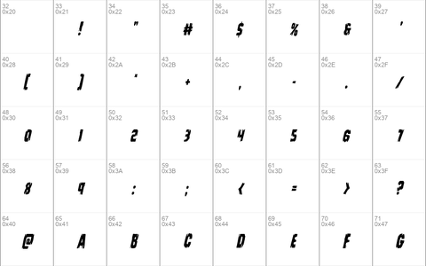 Leatherface Condensed Italic