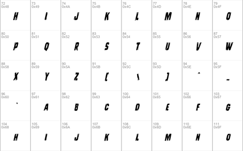 Leatherface Condensed Italic