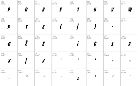 Leatherface Condensed Italic