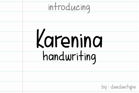 Karenina Handwriting font