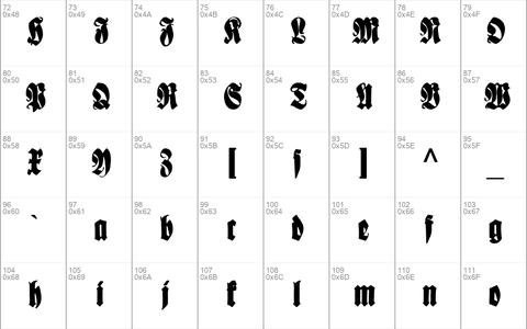 Schmale Anzeigenschrift Regular